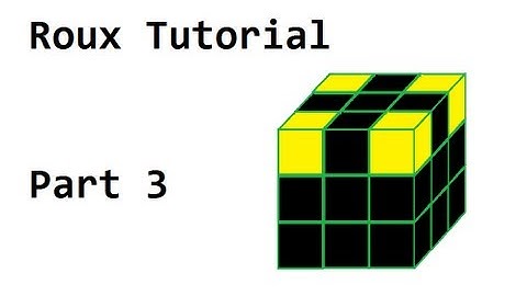 Roux Tutorial Part 3: The Corners/ 2 Look CMLL