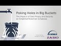 Poking holes in big buckets  impacts of privacy and security on simplified retention schedules