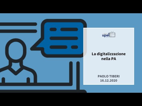 La digitalizzazione nella PA - Dott. Paolo Tiberi