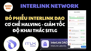 Interlink mở lại tính năng bỏ phiếu Interlink Dao, Halving - giảm tốc tộ khai thác của $ITLG