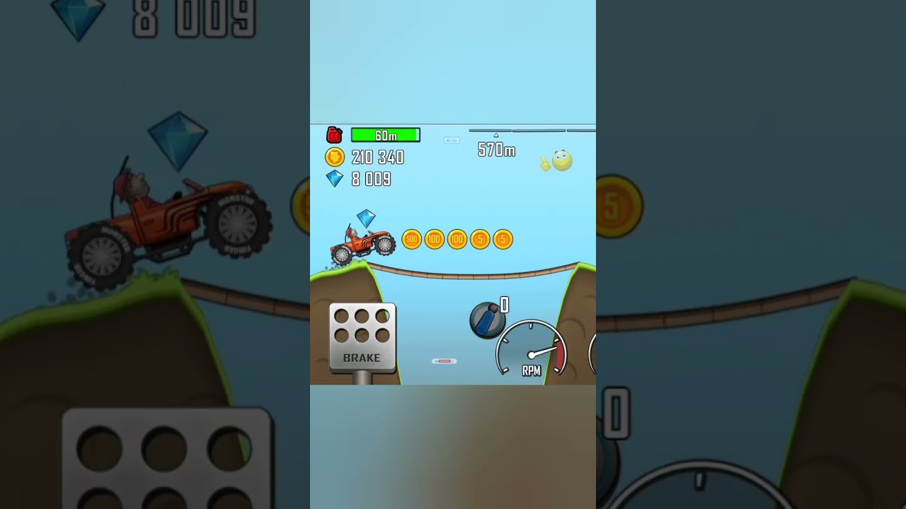 Hill Climb Racing Monster Truck Countryside Gameplay 