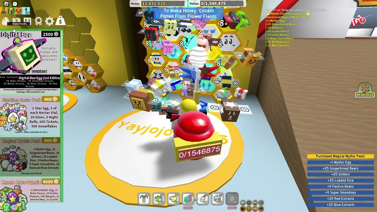 Buying Magical Mythic Pack (BSS)