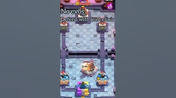 Defend with least elixir! 🔥#pekka #megaknight #clashroyale #gaming