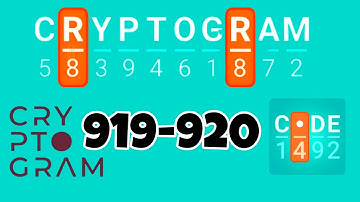 CRYPTOGRAM level 919 920