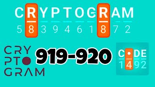 CRYPTOGRAM level 919 920