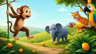 Milo the Monkey’s Mango Mystery🥭🐒| Fun Animal Story for Kids | Moral Story in English
