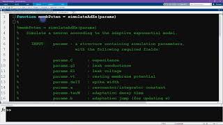 Essentials of Neuroscience with MATLAB: Module 3-5 (modeling)
