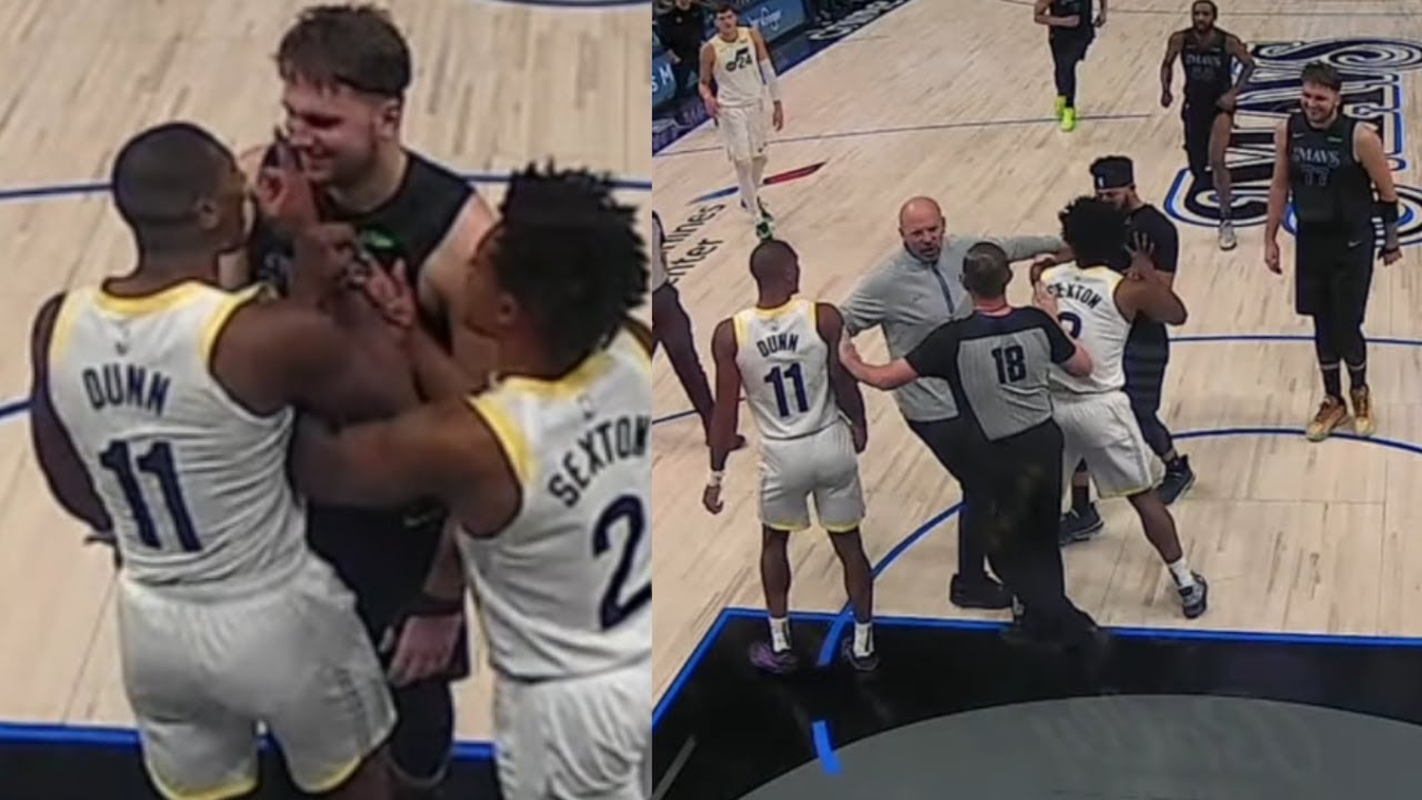 LUKA GETS IN FIGHT WITH KRISS DUNN POINTS IN HIS FACE "U A B*TCH!" FULL FIGHT! TECHS CALLED!