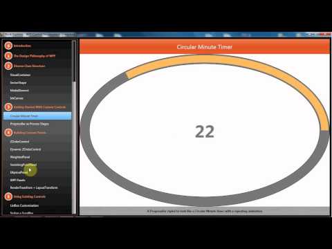 Circular Minute Timer Example