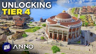 Unlocking TIER 4 Buildings & Working On a MONUMENT — Anno 117 — Latium Endless Mode (#11)
