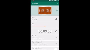 Floating Timer - Create timer