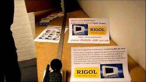 RIGOL DS1000 Fan noise test DS1052 DS1102-series Digital Oscilloscope