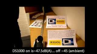 RIGOL DS1000 Fan noise test DS1052 DS1102-series Digital Oscilloscope