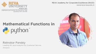 Basic Python Hacks | Part 10  Mathematical Functions in Python | RACE| REVA University