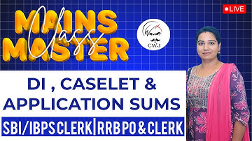 CASELET DI & BAR GRAPH DI | MAINS MASTERCLASS | DAY - 8 | SBI CLERK | RRB PO/CLERK | BY LAKSHMI MAM