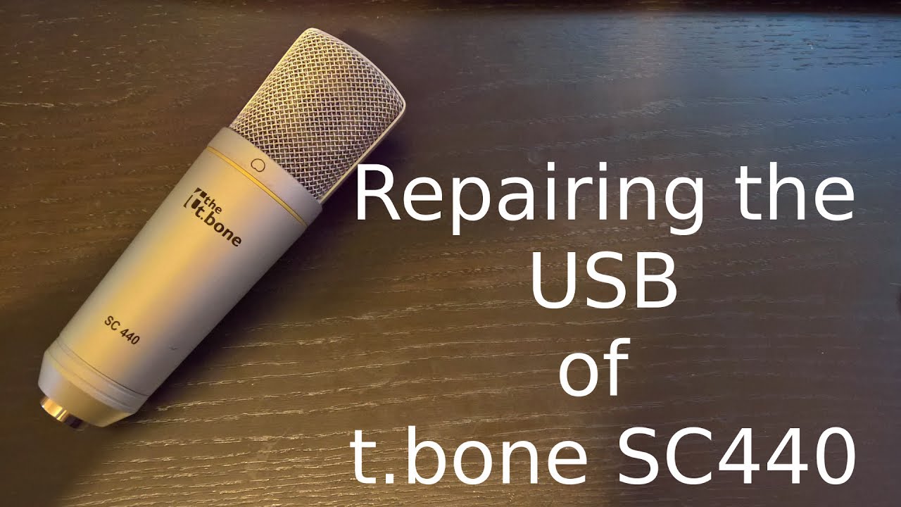 Repairing the of the t.bone SC440 - YouTube