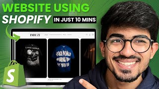 How To Design A Shopify Store in 10 mins?! (Step by Step) | Ali Solanki