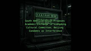 South American Union Proposes Academic Exchange to Guangdong Cultural Committee; Beijing Condemn...