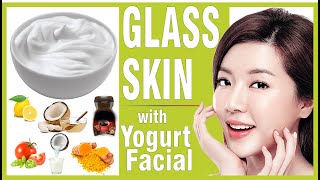 Get Glass Skin with Yogurt Facial at home | Glass skin by Aisha