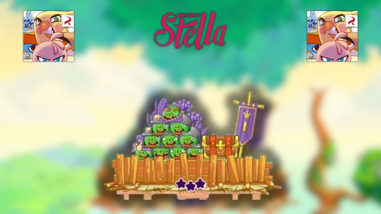 Angry Birds Stella: All Wall of Pigs Levels