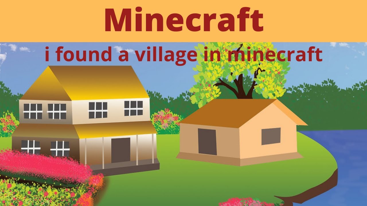 I found a beautiful village in Minecraft| Minecraft gameplay ...
