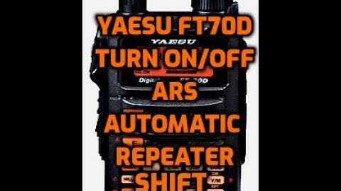 YAESU -Turn on/off ARS automatic repeater shift- menu 45