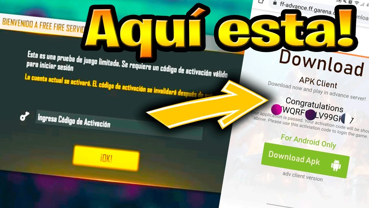 Código de activación de Free Fire Advance: qué es y cómo conseguirlo - TyC  Sports