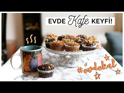 Evde Kafe Keyfi İçin 3 Muffin | Muzlu | Kakaolu | Havuçlu | Vegan Mini Kekler #evdekal