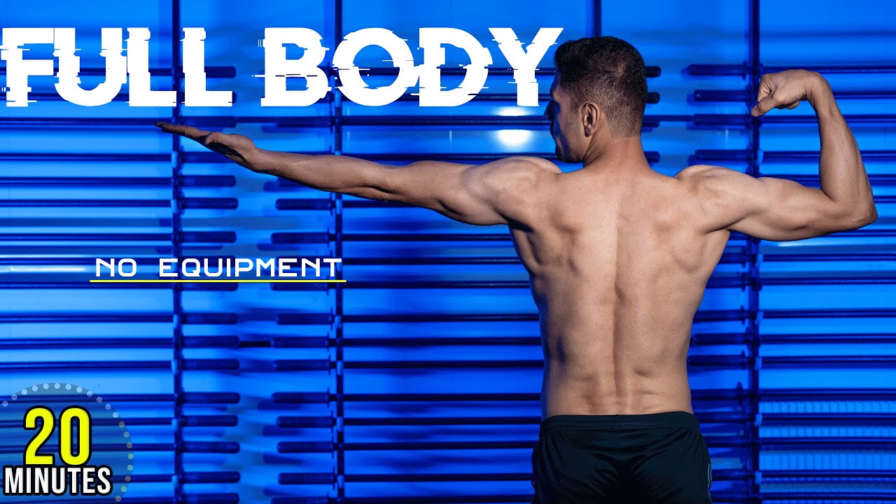 20 MIN CARDIO HIIT WORKOUT - ALL STANDING - Full Body, No Equipment, No ...