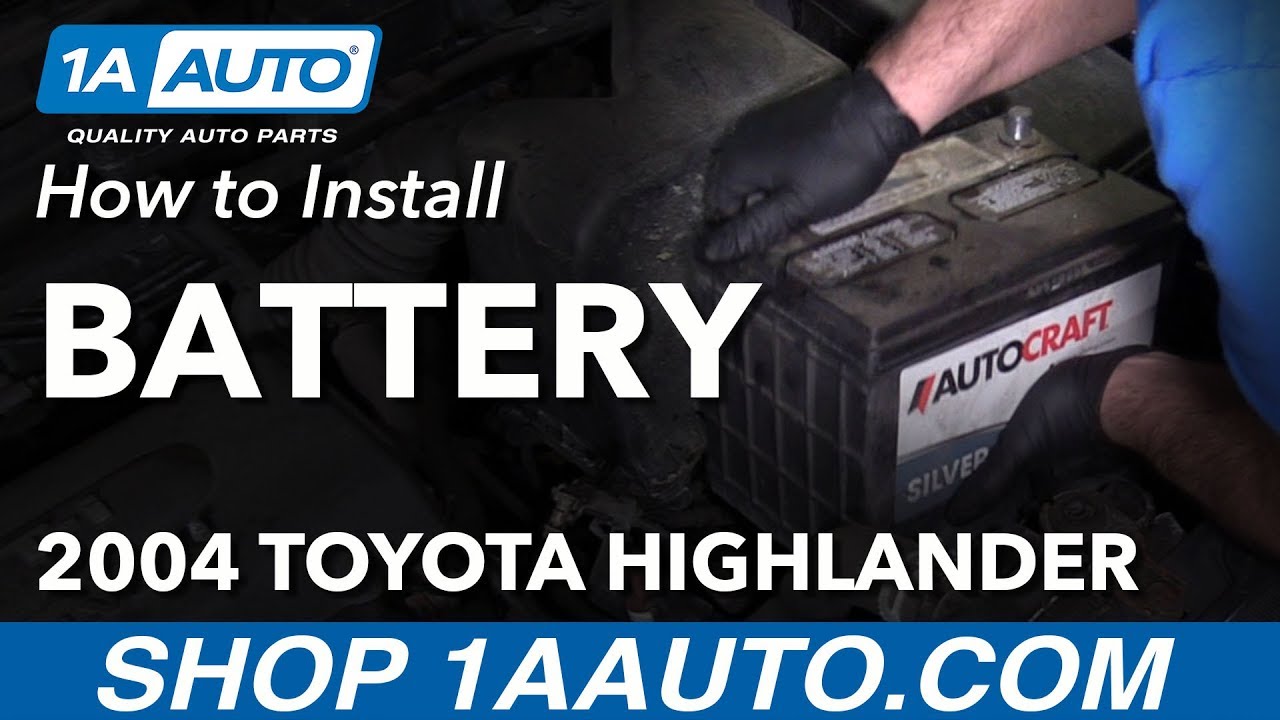 How to Battery 00-07 Toyota - YouTube