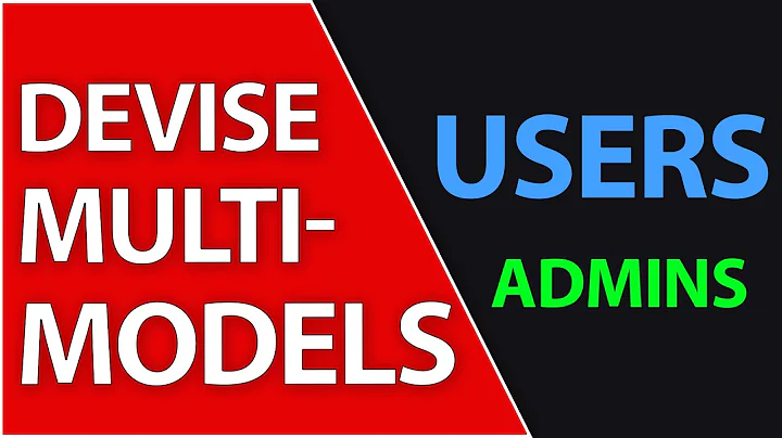 Devise Admin and Users with Different Models | Ruby on Rails 7 Tutorial