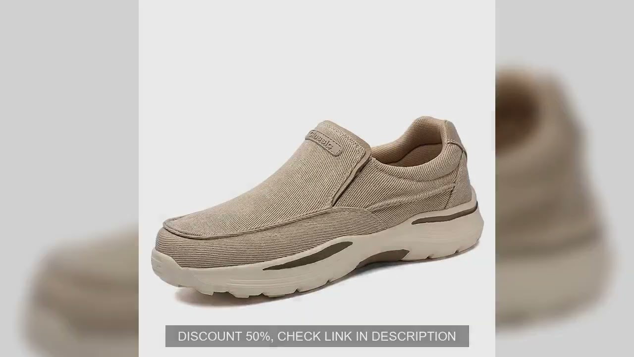 Men's Shoes Comfortable Canvas Shoes Breathable Loafers Men's Walking Sports Shoes Men's Trendy Casu
