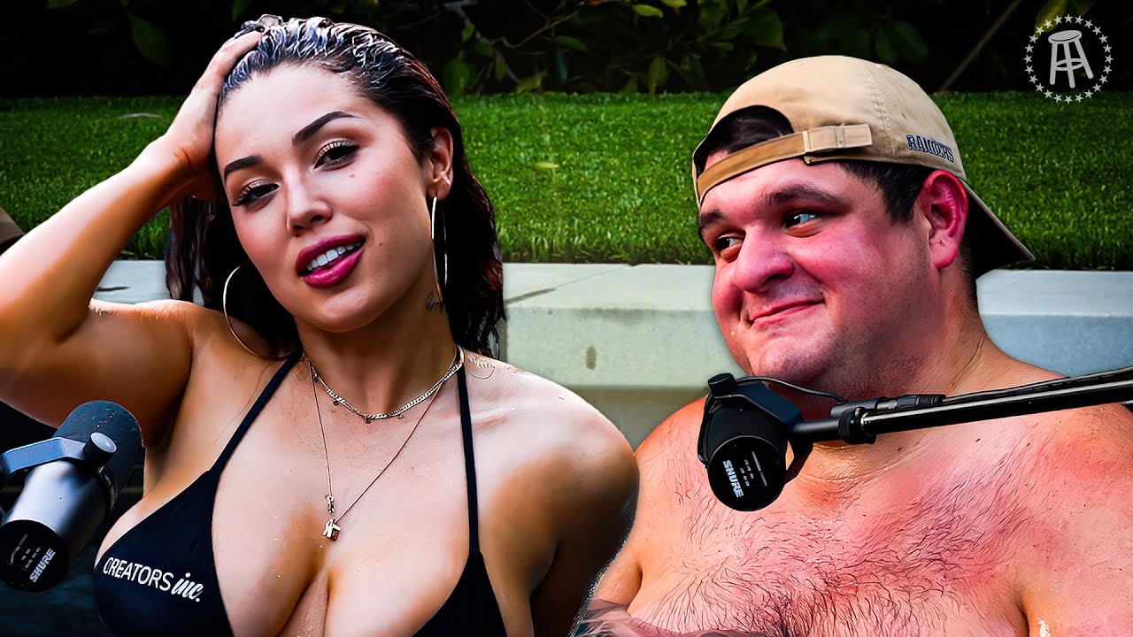 Cristiana Love in a hot tub podcast