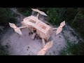 How To Build Modern Bamboo DJI AIR 2S House With Swimming Pools Part I