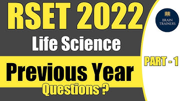 RSET Life Science 2013 previous year solved question paper part 1