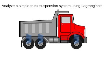 A Truck suspension system solved using Lagrangians and Mathematica.