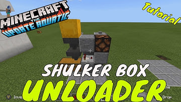 MINECRAFT-SHULKER BOX             UNLOADER,....MCPE,Xbox,Switch,Bedrock