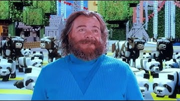 Minecraft Movie Steves Dance with Panda and Cow