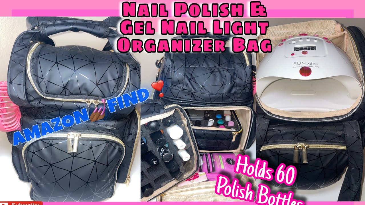 Nail Polish&Gel Lamp Organizer Bag frm @amazon 