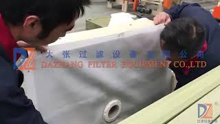 How to install filter cloth？--one of filter cloth installation method