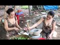 Yumi Daily Life | How to cook Vietnamese "Bánh xèo" | Nuen Daily Life