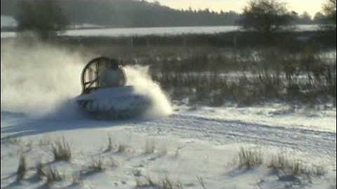 Hovercraft in the snow
