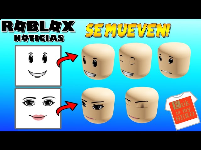 ESTAS CARAS ANIMADAS SE MUEVEN EN ROBLOX! CONSIGUELAS AHORA GRATIS