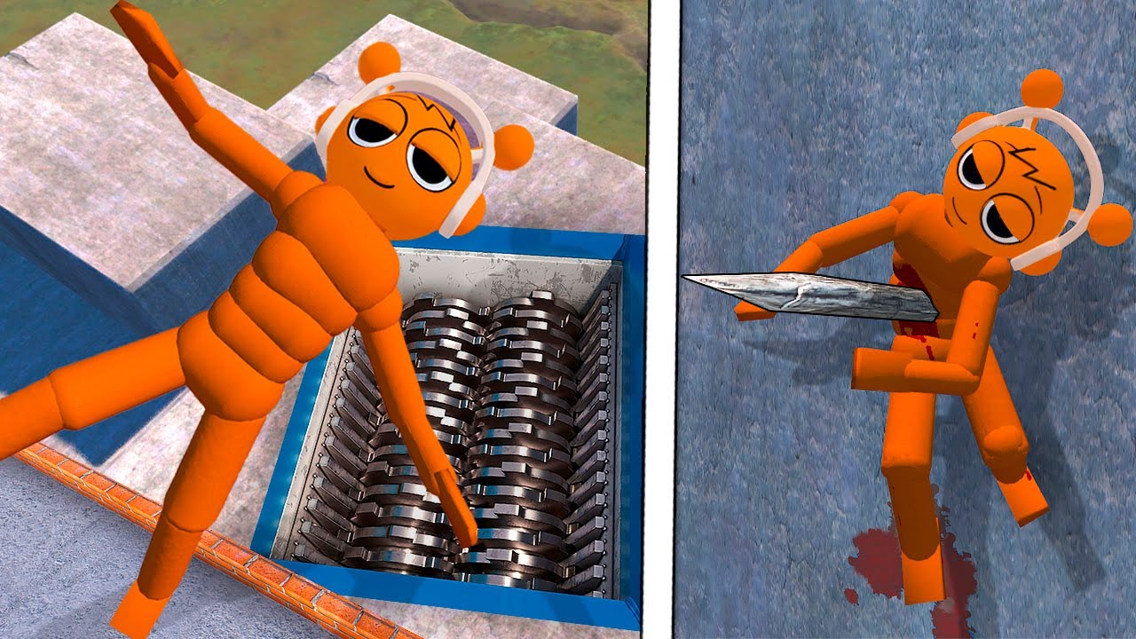 Sprunki NPC Ragdolls VS Schroeder And Spikes! Epic NPC Falls Compilation 