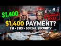 $1,400 Social Security Payment Update 🚨 SSI, SSDI &amp; Seniors FINALLY Get the Truth!