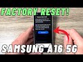 How to Reset to Factory Settings Samsung Galaxy A16 5G