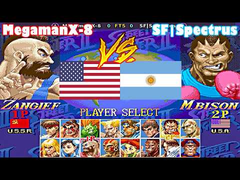 Super Street Fighter II X: Grand Master Challenge - MegamanX-8 vs SF|Spectrus FT5