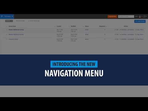 QuestionPro Survey Software: New Navigation Menu Walkthrough