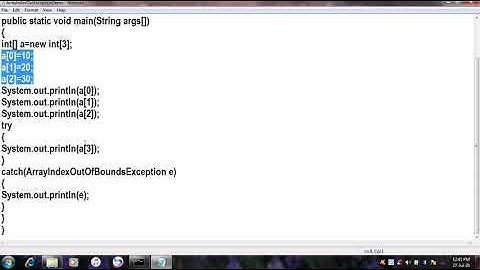 ArrayIndexOutOfBoundsException in JAVA||JAVA in Telugu Lecture-58