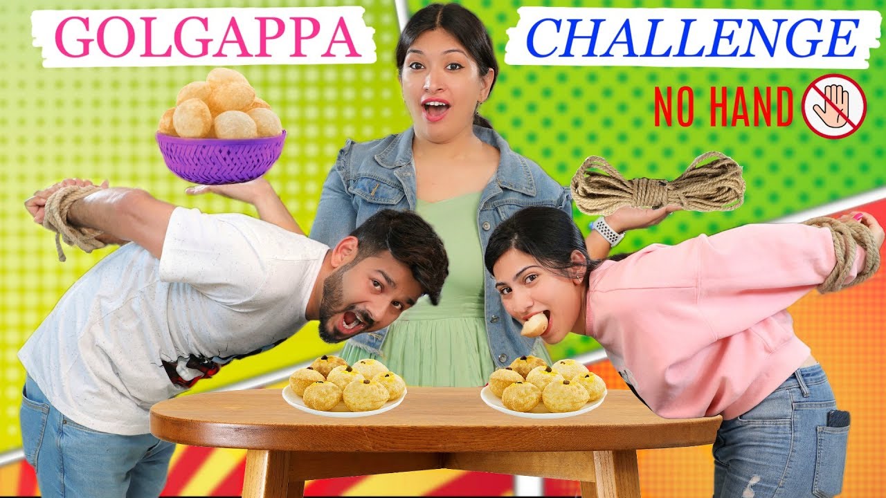 GOLGAPPA Eating Challenge | CookWithNisha | Cook With Nisha